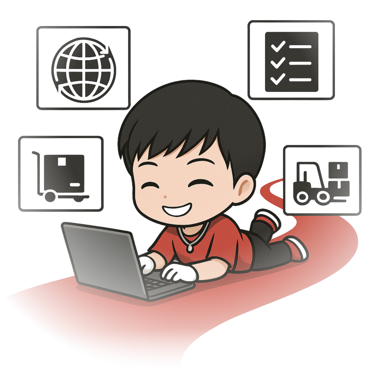Học viên đang học trên laptop